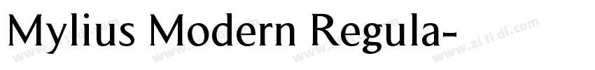 Mylius Modern Regula字体转换